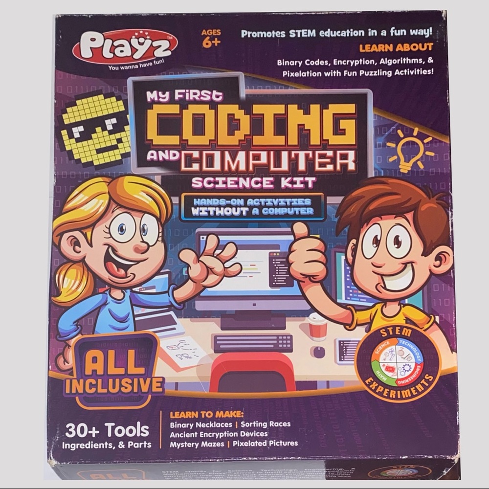 Playz My First Coding & Computer Science Kit All Inclusive Educational Toy